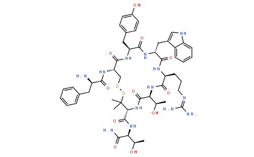 L-Threoninamide,D-phenylalanyl-L-cysteinyl-L-tyrosyl-D-tryptophyl-L-arginyl-L-threonyl-3-mercapto-L-valyl-,cyclic (2&reg
