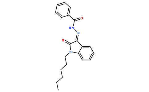 N'-(1-Hexyl-2-oxoindolin-3-ylidene)benzohydrazide