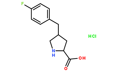 (2S,4R)-4-(4-fluorobenzyl)pyrrolidine-2-carboxylic acid hydrochloride