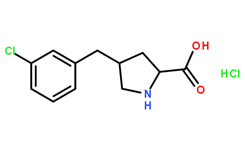 (2S,4R)-4-(3-chlorobenzyl)pyrrolidine-2-carboxylic acid hydrochloride