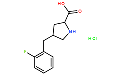 (2S,4R)-4-(2-fluorobenzyl)pyrrolidine-2-carboxylic acid hydrochloride