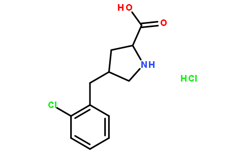(2S,4R)-4-(2-chlorobenzyl)pyrrolidine-2-carboxylic acid hydrochloride