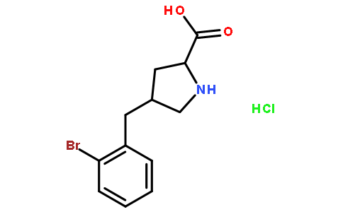 (2S,4R)-4-(2-bromobenzyl)pyrrolidine-2-carboxylic acid hydrochloride