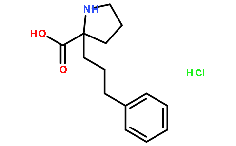 (S)-alpha-(3-phenylpropyl)-proline-HCl