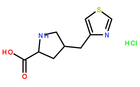 (2S,4S)-4-(thiazol-4-ylmethyl)pyrrolidine-2-carboxylic acid hydrochloride