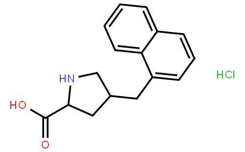 (2S,4R)-4-(naphthalen-1-ylmethyl)pyrrolidine-2-carboxylic acid hydrochloride