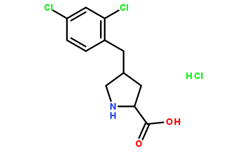 (2S,4R)-4-(2,4-dichlorobenzyl)pyrrolidine-2-carboxylic acid hydrochloride