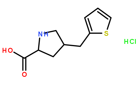 (2S,4S)-4-(thiophen-2-ylmethyl)pyrrolidine-2-carboxylic acid hydrochloride