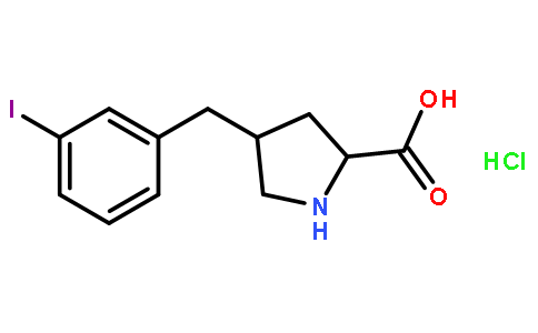 (2S,4R)-4-(3-iodobenzyl)pyrrolidine-2-carboxylic acid hydrochloride