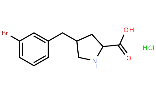 (2S,4R)-4-(3-bromobenzyl)pyrrolidine-2-carboxylic acid hydrochloride