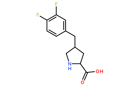 (2S,4R)-4-(3,4-difluorobenzyl)pyrrolidine-2-carboxylic acid hydrochloride