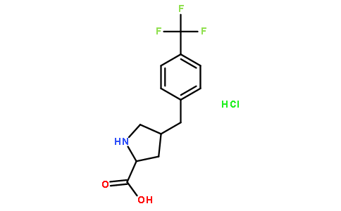 (2S,4R)-4-(4-(trifluoromethyl)benzyl)pyrrolidine-2-carboxylic acid hydrochloride