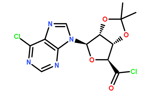 1-(6-Chloro-9H-purin-9-yl)-1-deoxy-2,3-O-(1-methylethylidene)-b-D-Ribofuranuronoyl chloride