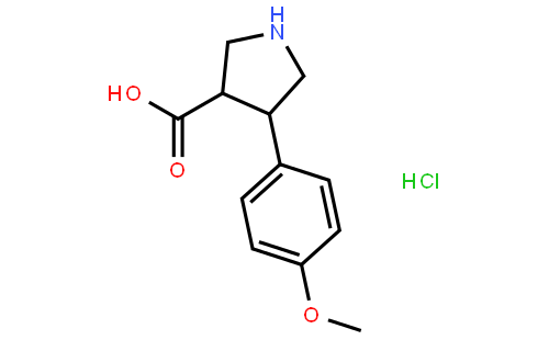 (3S,4R)-4-(4-甲氧基苯基)吡咯烷-3-羧酸