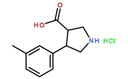 trans-4-(m-Tolyl)pyrrolidine-3-carboxylic acid hydrochloride