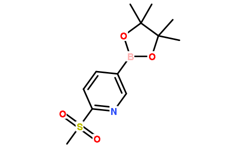2-(Methylsulfonyl)-5-(4,4,5,5-tetramethyl-1,3,2-dioxaborolan-2-yl)pyridine