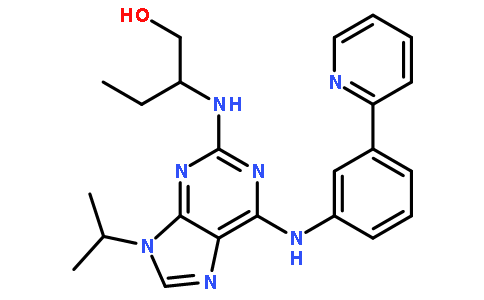 (R)-2-((9-Isopropyl-6-((3-(pyridin-2-yl)phenyl)amino)-9H-purin-2-yl)amino)butan-1-ol