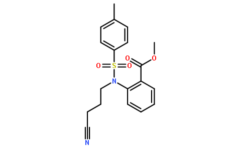 methyl 2-(N-(3-cyanopropyl)-4-methylphenylsulfonamido)benzoate
