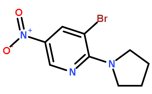 3-Bromo-5-nitro-2-(pyrrolidin-1-yl)pyridine