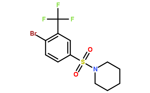 1-((4-Bromo-3-(trifluoromethyl)phenyl)sulfonyl)piperidine