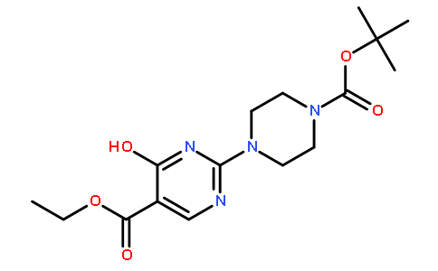 Ethyl 2-(4-(tert-butoxycarbonyl)piperazin-1-yl)-4-hydroxypyrimidine-5-carboxylate