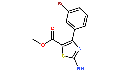 METHYL 2-AMINO-4-(3-BROMOPHENYL)THIAZOLE-5-CARBOXYLATE