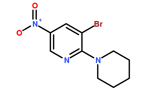 3-Bromo-5-nitro-2-(piperidin-1-yl)pyridine