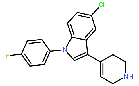 5-Chloro-1-(4-fluorophenyl)-3-(1,2,3,6-tetrahydropyridin-4-yl)-1H-indole