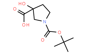 3-hydroxy-1-[(2-methylpropan-2-yl)oxycarbonyl]pyrrolidine-3-carboxylic acid