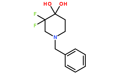1-Benzyl-3,3-difluoropiperidine-4,4-diol