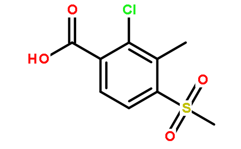 2-chloro-3-methyl-4-(methylsulfonyl)benzoic acid