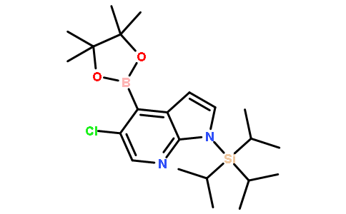 5-Chloro-1-(triisopropylsilyl)-1H-pyrrolo[2,3-B]pyridine-4-boronic acid pinacol ester