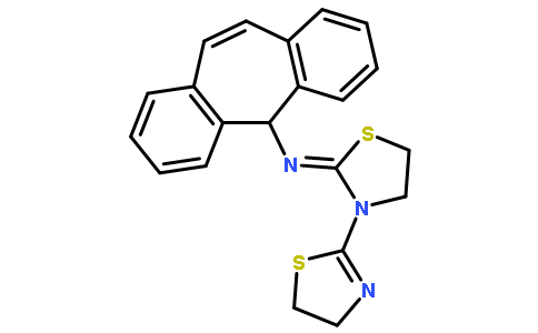 N-(3-(4,5-Dihydrothiazol-2-yl)thiazolidin-2-ylidene)-5H-dibenzo[a,d][7]annulen-5-amine