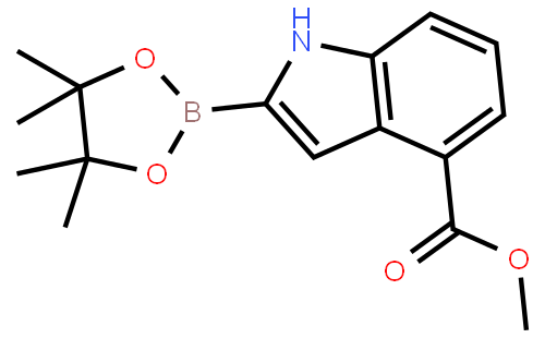 4-METHOXYCARBONYLINDOLE-2-BORONIC ACID PINACOL ESTER
