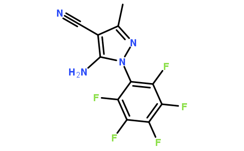 5-Amino-3-methyl-1-(perfluorophenyl)-1H-pyrazole-4-carbonitrile