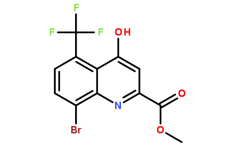 Methyl 8-bromo-4-hydroxy-5-(trifluoromethyl)quinoline-2-carboxylate
