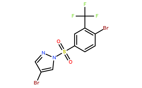 4-Bromo-1-((4-bromo-3-(trifluoromethyl)phenyl)sulfonyl)-1H-pyrazole