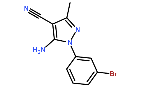 5-Amino-1-(3-bromophenyl)-3-methyl-1H-pyrazole-4-carbonitrile