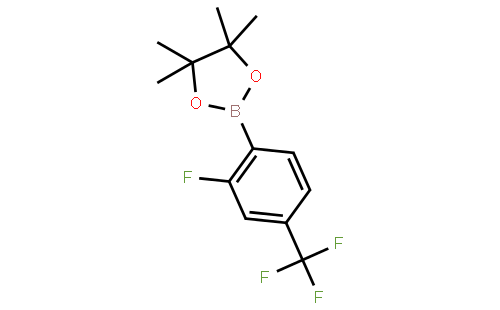 2-(2-Fluoro-4-(trifluoromethyl)phenyl)-4,4,5,5-tetramethyl-1,3,2-dioxaborolane