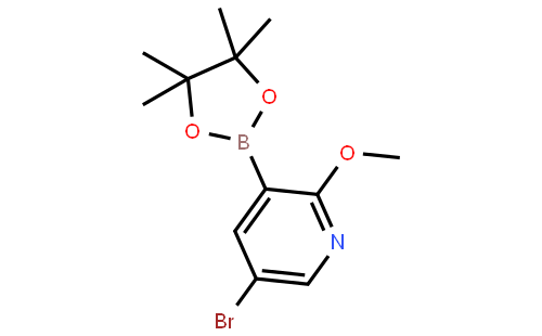 5-溴-2-甲氧基-3-(4,4,5,5-四甲基-1,3,2-二杂氧戊硼烷-2-基)吡啶