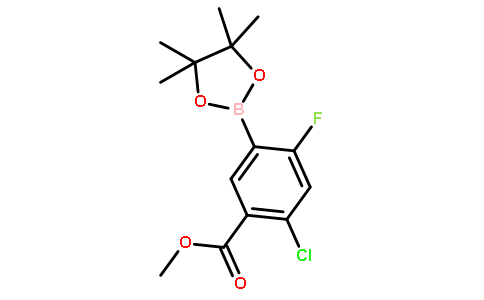 4-CHLORO-2-FLUORO-5-(METHOXYCARBONYL)PHENYLBORONIC ACID, PINACOL ESTER