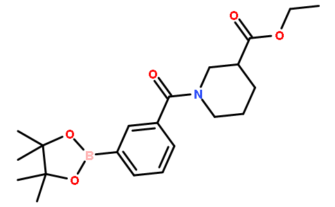 Ethyl 1-(3-(4,4,5,5-tetramethyl-1,3,2-dioxaborolan-2-yl)benzoyl)piperidine-3-carboxylate
