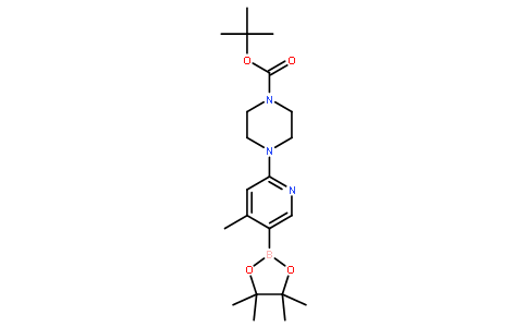 tert-Butyl 4-(4-methyl-5-(4,4,5,5-tetramethyl-1,3,2-dioxaborolan-2-yl)pyridin-2-yl)piperazine-1-carboxylate