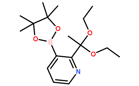 2-(1,1-Diethoxyethyl)pyridine-3-boronic acid pinacol ester