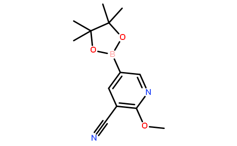 2-Methoxy-5-(4,4,5,5-tetramethyl-1,3,2-dioxaborolan-2-yl)nicotinonitrile