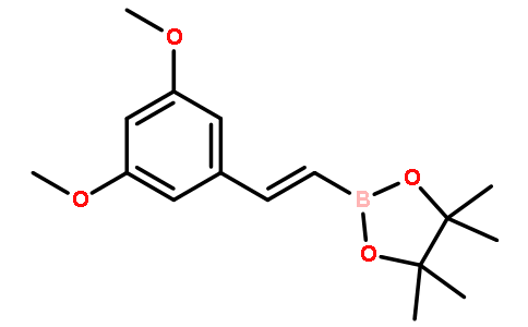 反式-2-(3,5-甲氧基苯基)乙烯基硼酸频那醇酯