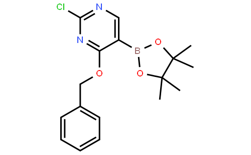 4-苄氧基-2-氯嘧啶-5-硼酸频哪酯,95%