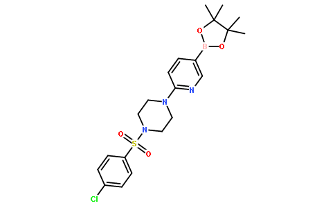 2-[4-(4-Chlorophenylsulfonyl)piperazin-1-yl]pyridine-5-boronic acid pinacol ester
