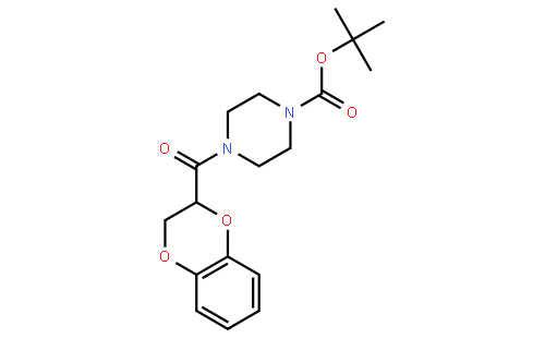 tert-Butyl 4-(2,3-Dihydrobenzo[b][1,4]dioxine-2-carbonyl)piperazine-1-carboxylate