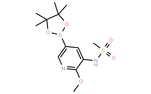N-(2-Methoxy-5-(4,4,5,5-tetramethyl-1,3,2-dioxaborolan-2-yl)pyridin-3-yl)methanesulfonamide